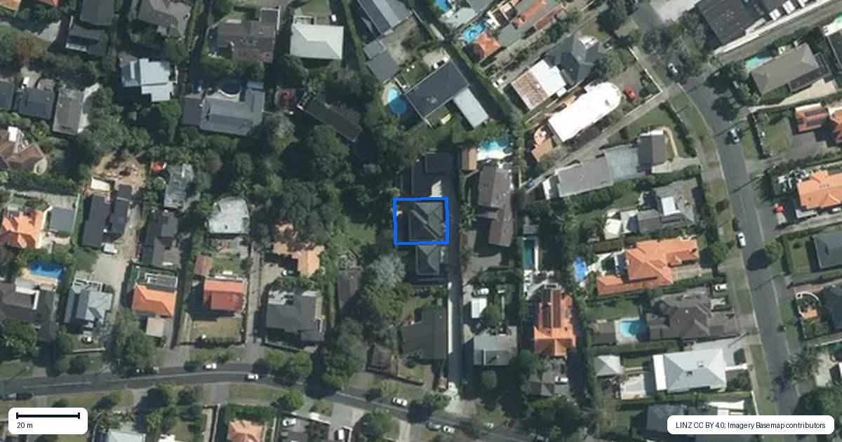Property context map for 72B Godden Crescent, Mission Bay, Auckland