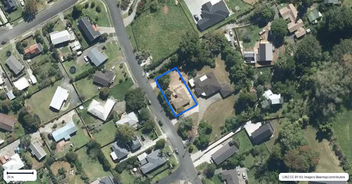 Property context map for 36 Armitage Road, Wellsford