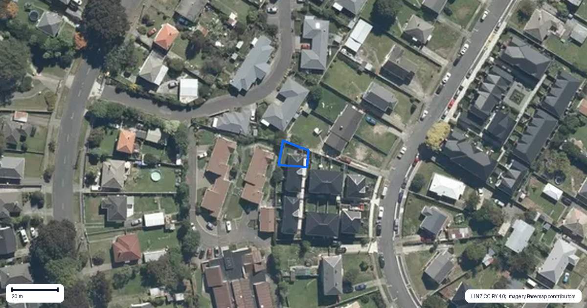 Property context map for 8/15 Biddle Crescent, Taita, Lower Hutt