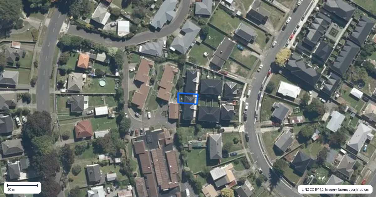 Property context map for 6/13 Biddle Crescent, Taita, Lower Hutt