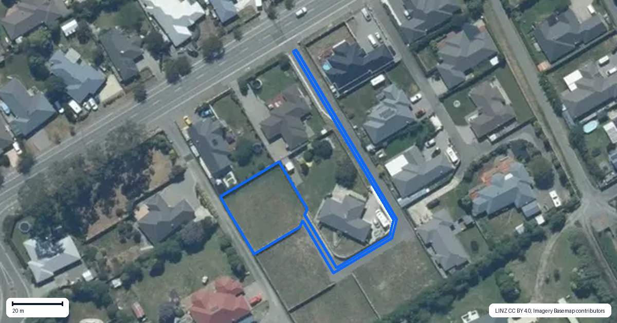 Property context map for 109D Lowes Road, Rolleston