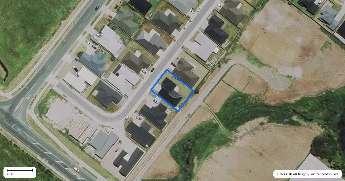 Property context map for 14 Korako Lane, Baverstock, Hamilton