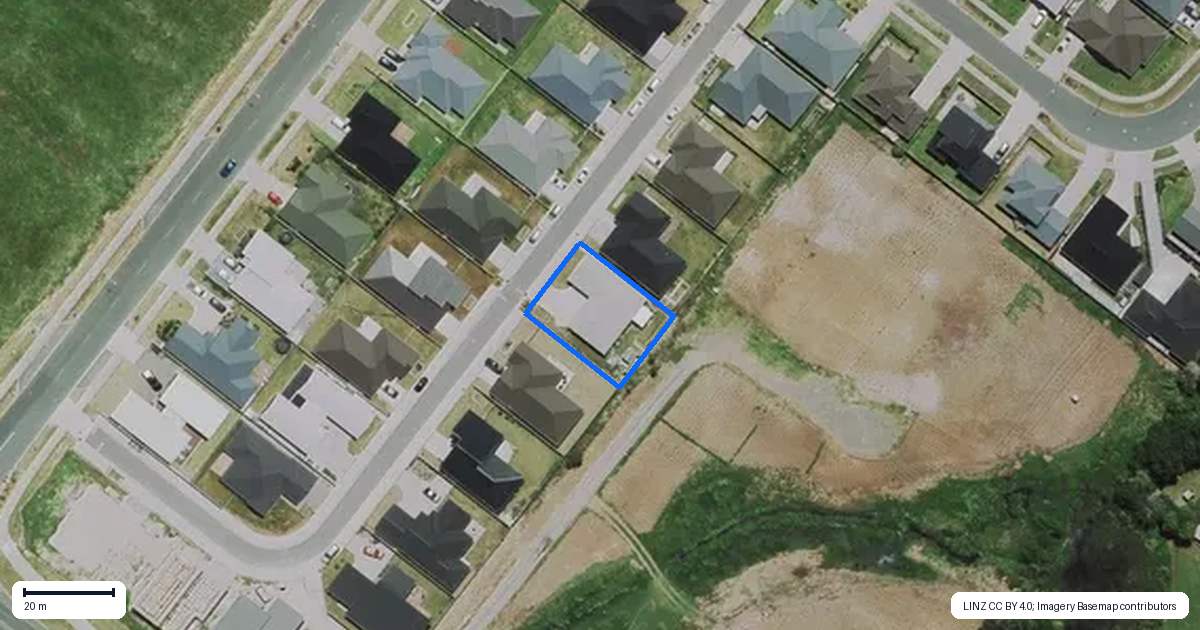 Property context map for 18 Korako Lane, Baverstock, Hamilton