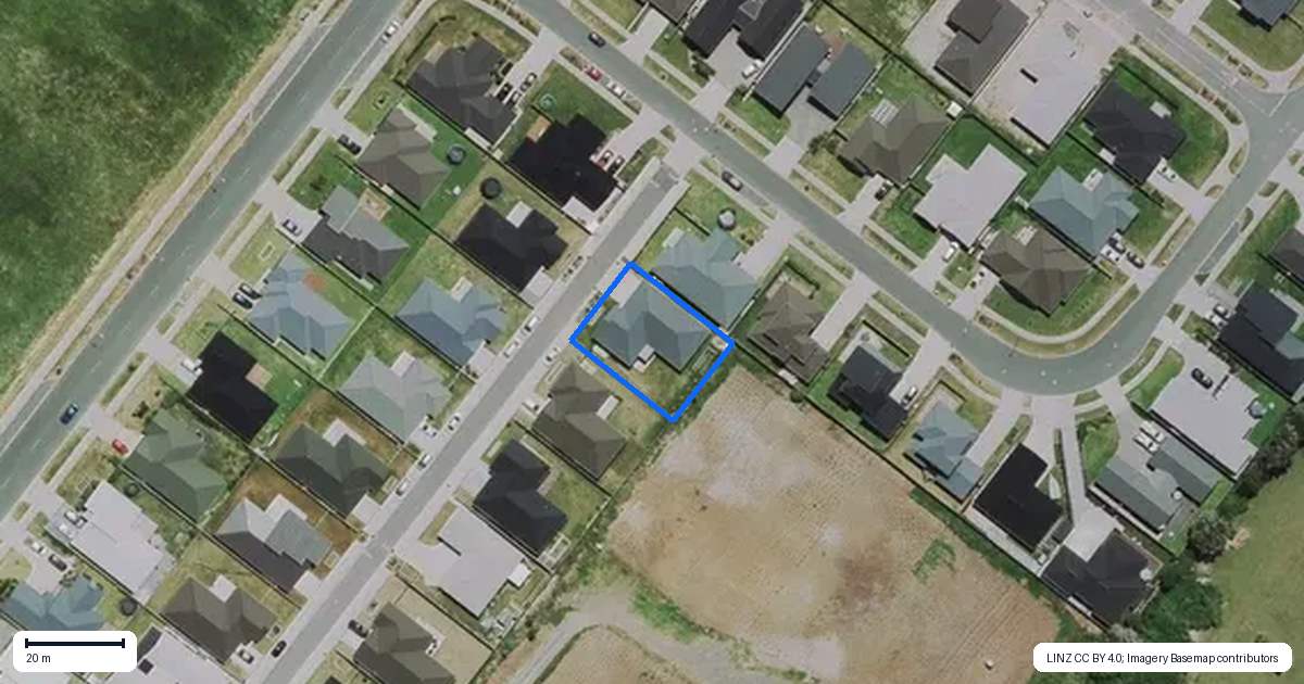 Property context map for 24 Korako Lane, Baverstock, Hamilton