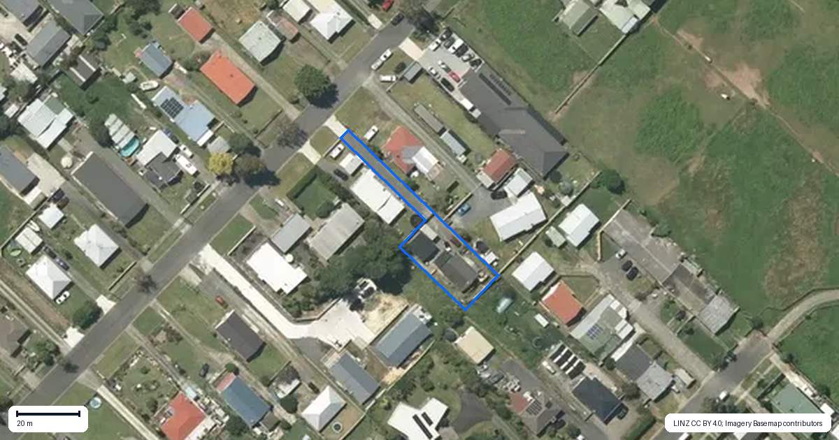 Property context map for 23A King Street, Ngaruawahia