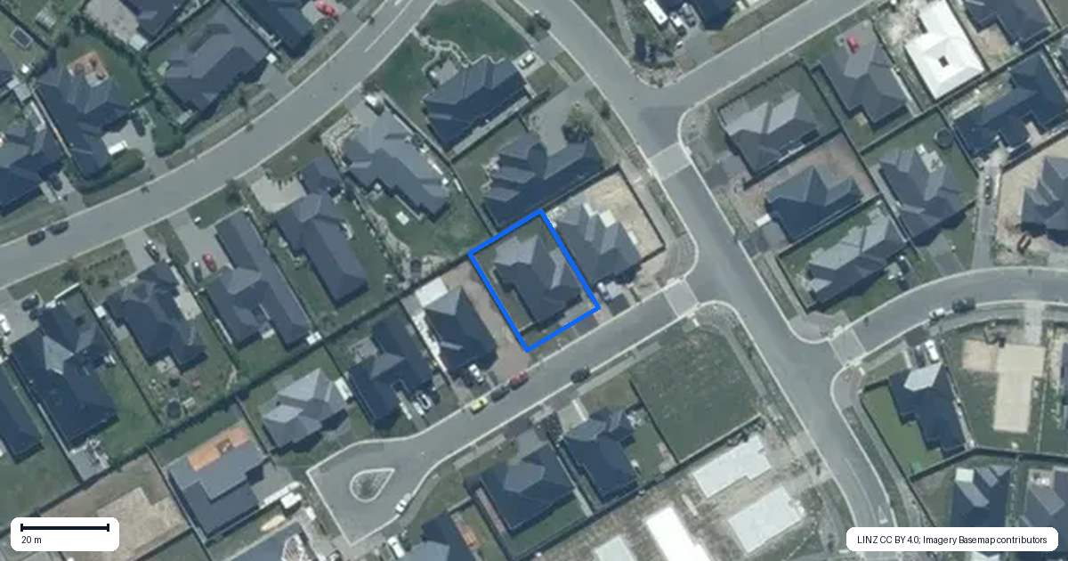 Property context map for 4 Hawk Close, Rolleston