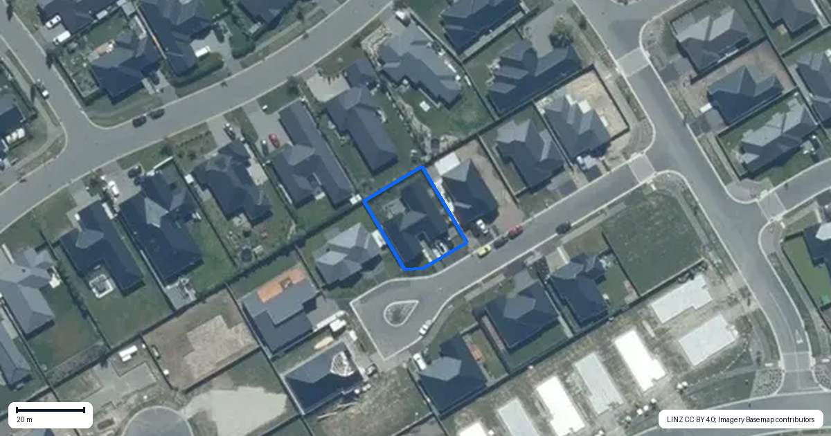 Property context map for 8 Hawk Close, Rolleston