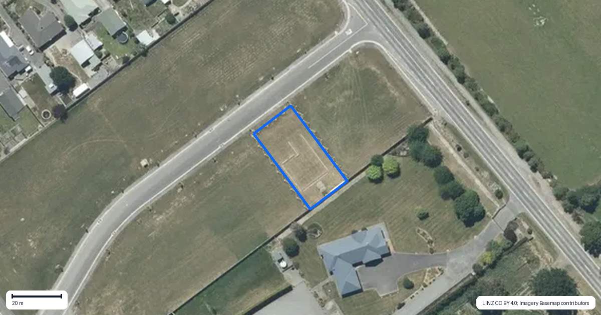 Property context map for 5 Ashbury Drive, Tinwald, Ashburton