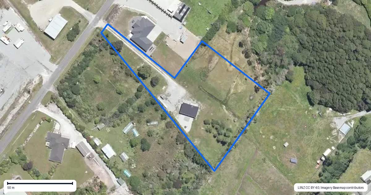 Property context map for 56 Pine Tree Road, Kaniere, Hokitika