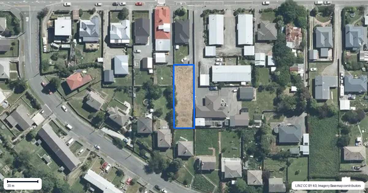 Property context map for 190C North Street, Watlington, Timaru