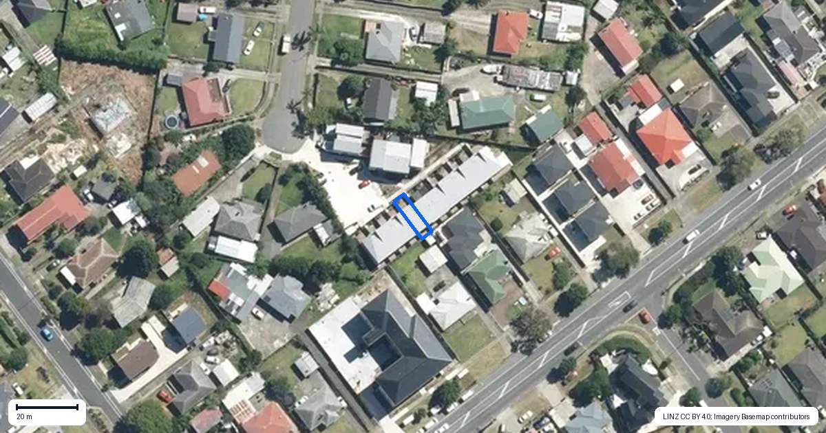 Property context map for 14/25 Tranent Road, Mangere, Auckland