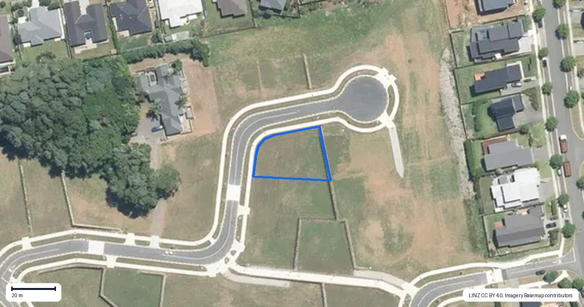 Property context map for 20 Spudman Rise, Pukekohe