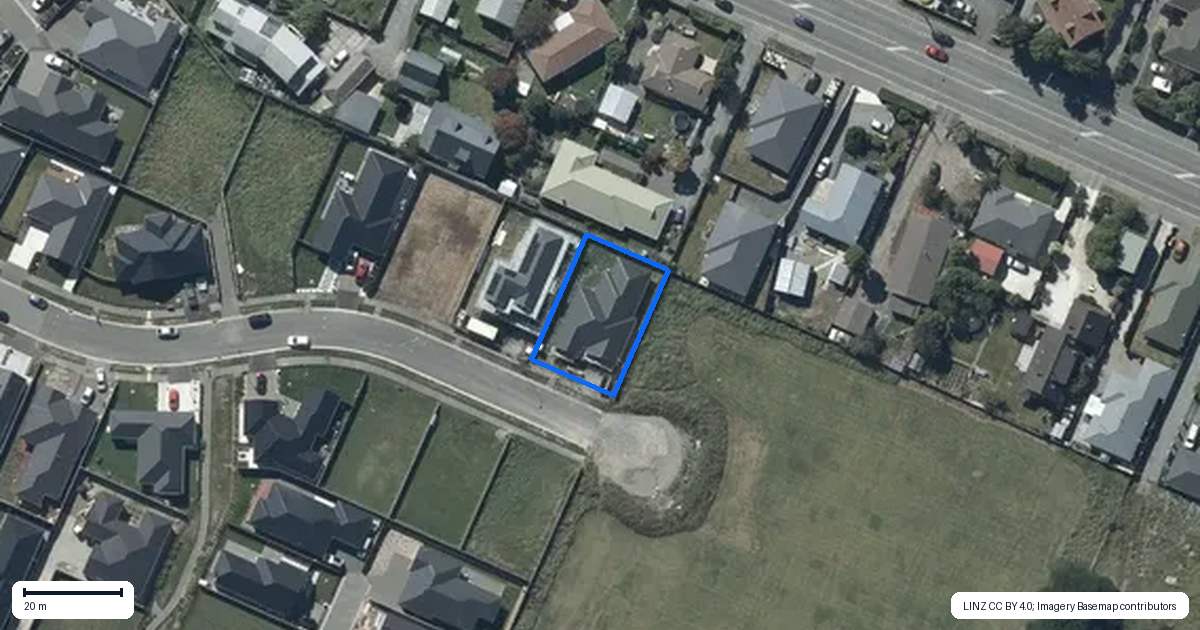 Property context map for 55 Blue Jacket Drive, Halswell, Christchurch