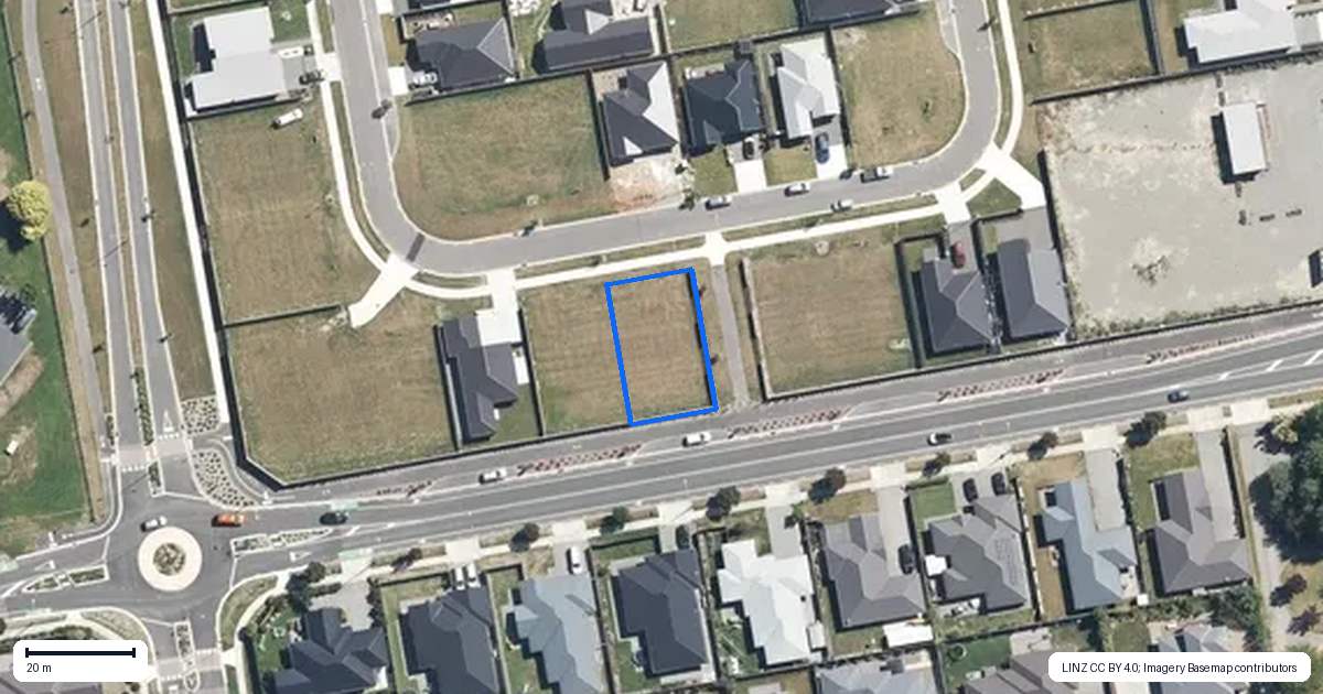 Property context map for 21 Hanmer Crescent, Rangiora