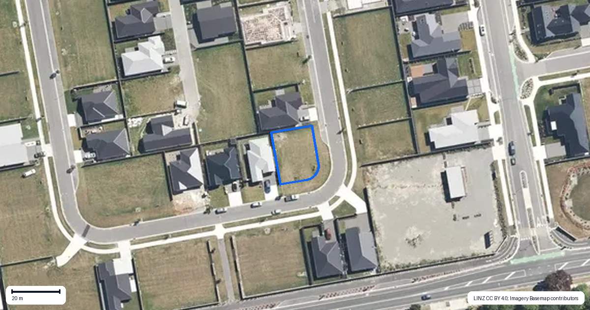 Property context map for 10 Hanmer Crescent, Rangiora