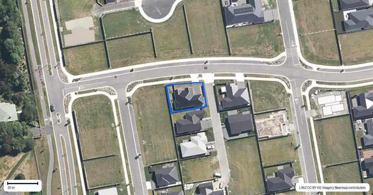 Property context map for 9 Steggall Road, Rangiora