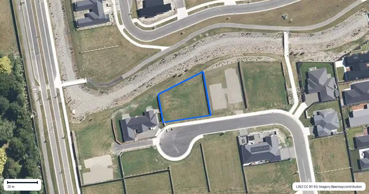 Property context map for 14 Brandon Close, Rangiora