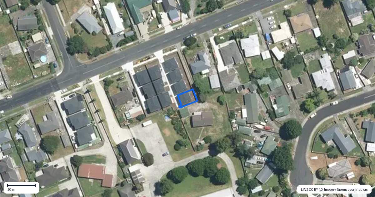 Property context map for 4/177 Old Wairoa Road, Papakura