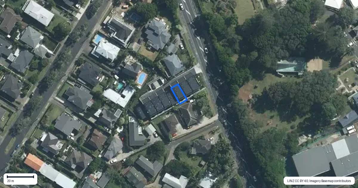 Property context map for 3/279 Lake Road, Belmont, Auckland