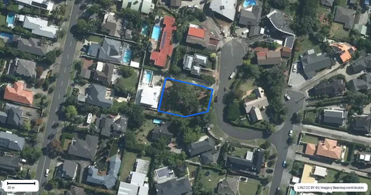 Property context map for 4B Pycroft Place, Saint Heliers, Auckland