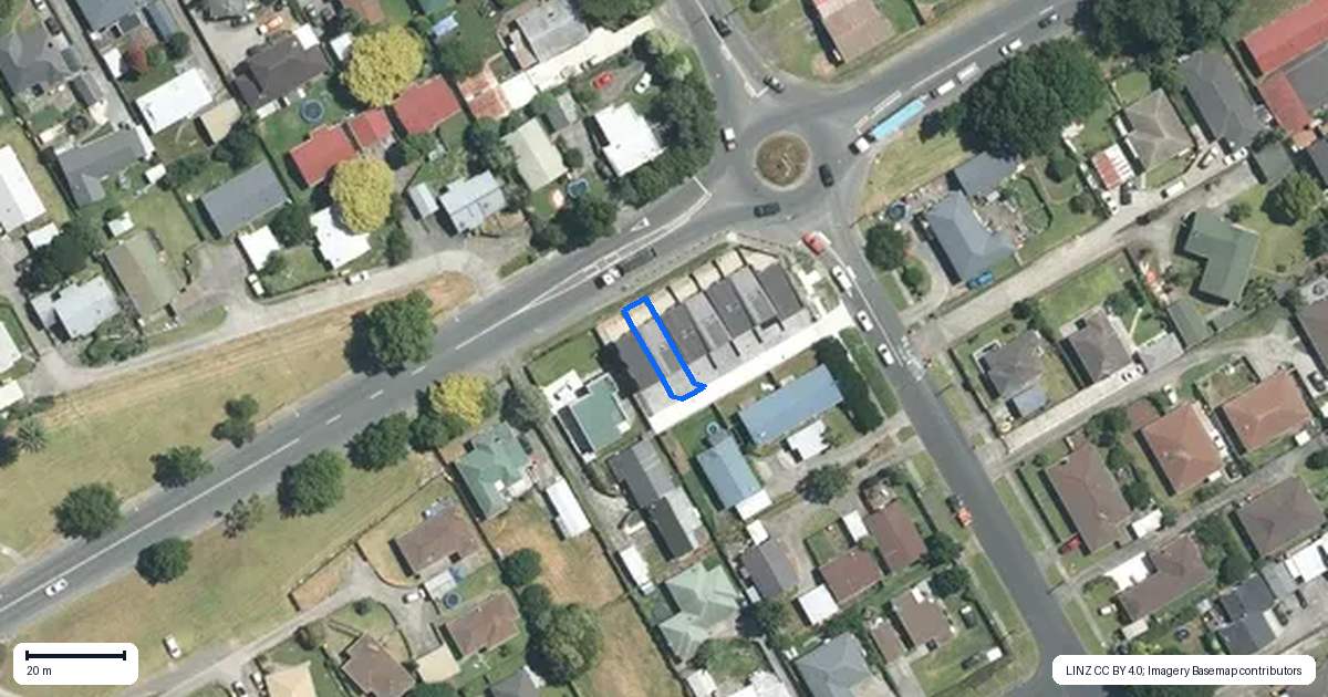 Property context map for 6/41 Settlement Road, Papakura