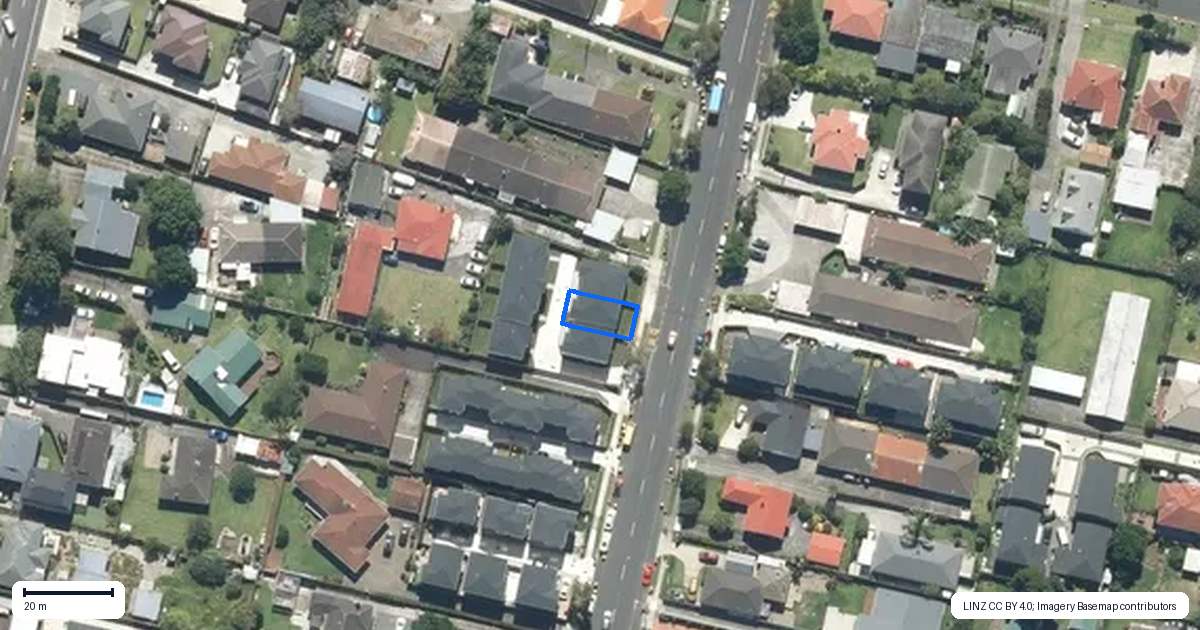 Property context map for 2/67 Huia Road, Papatoetoe, Auckland