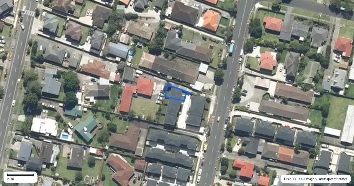 Property context map for 7/67 Huia Road, Papatoetoe, Auckland