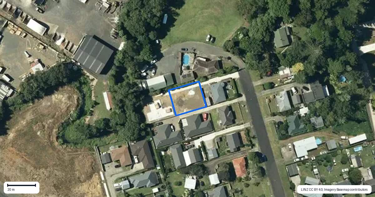 Property context map for 7A Westland Road, Tuakau