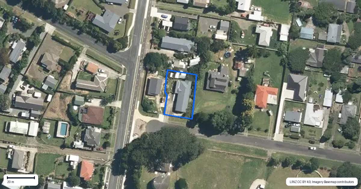 Property context map for 8 Grey Street, Kihikihi, Te Awamutu
