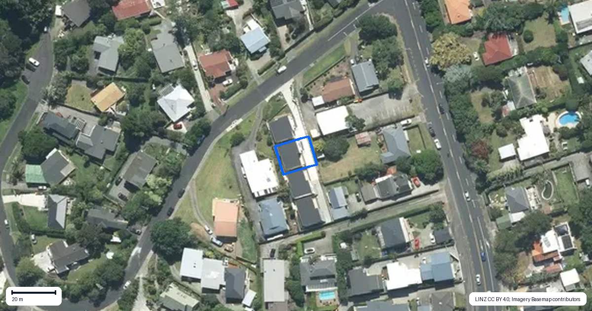 Property context map for 4B Coroglen Avenue, Birkenhead, Auckland