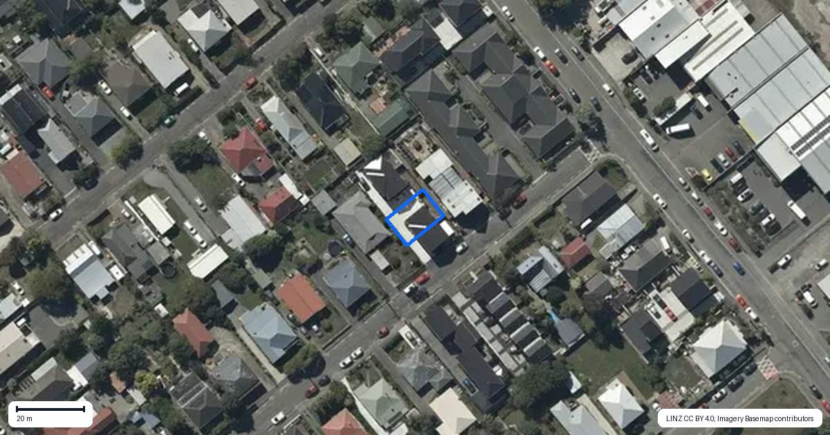 Property context map for 10B Chatham Street, Addington, Christchurch