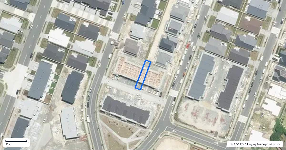 Property context map for 90 Nganui Avenue, Takanini, Auckland