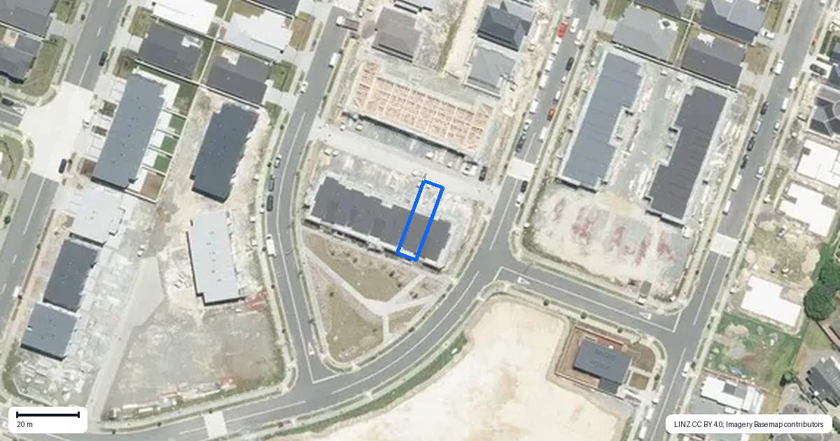 Property context map for 106 Nganui Avenue, Takanini, Auckland