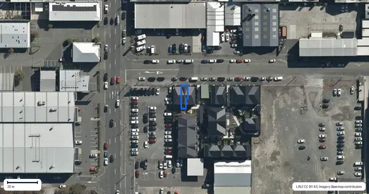 Property context map for 2/6 Wilmer Street, Christchurch Central, Christchurch