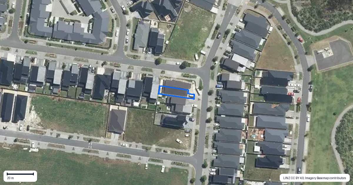 Property context map for 34A Kahui Parade, Karaka, Papakura