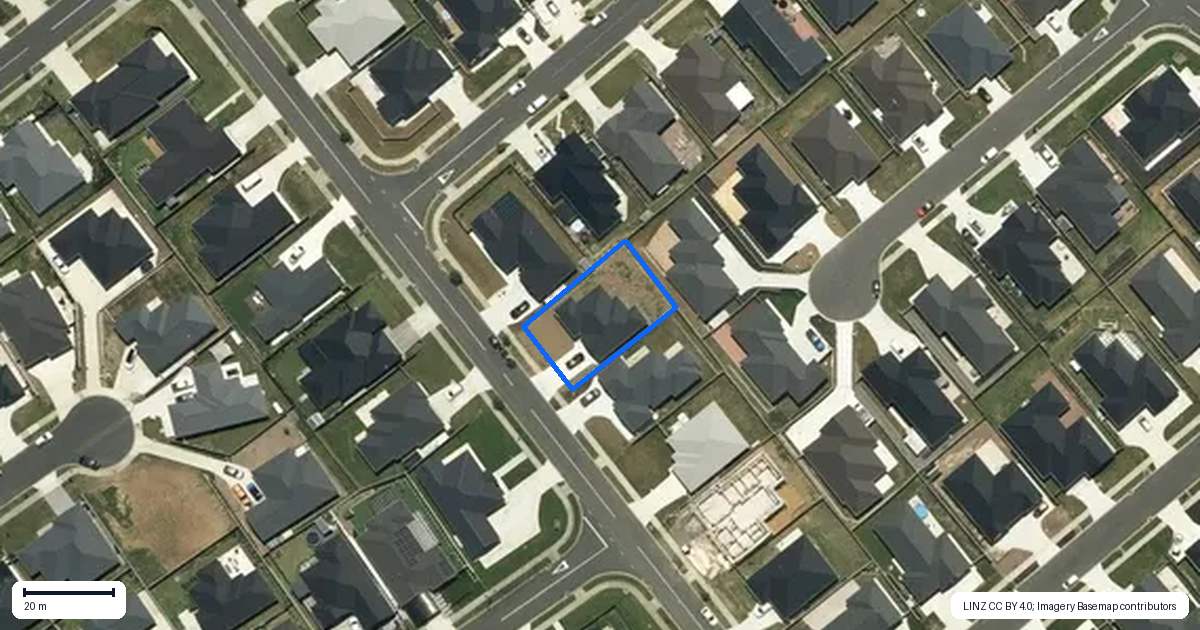 Property context map for 195 Hitchen Road, Pokeno