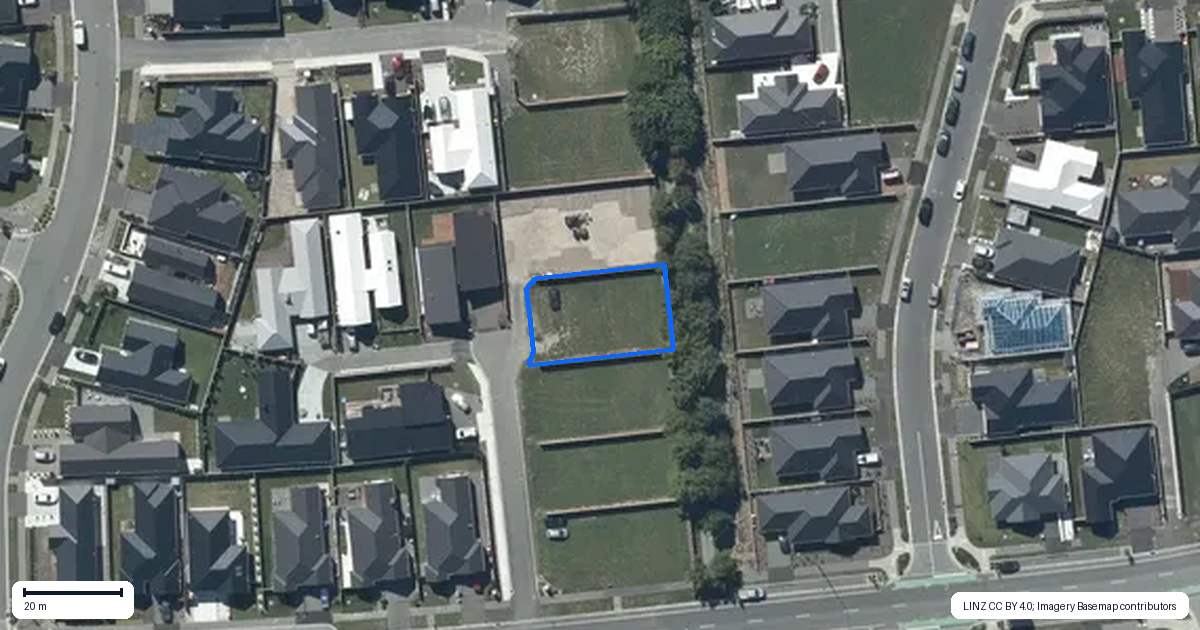 Property context map for 8 Baker Estate Lane, Halswell, Christchurch
