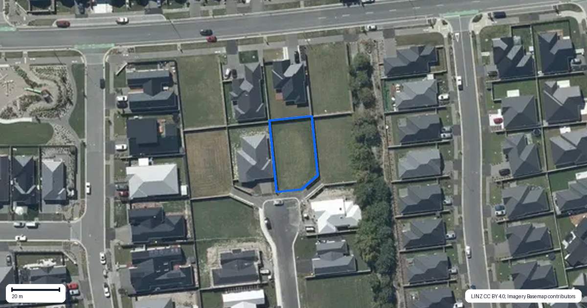 Property context map for 24 Lorenzos Lane, Halswell, Christchurch