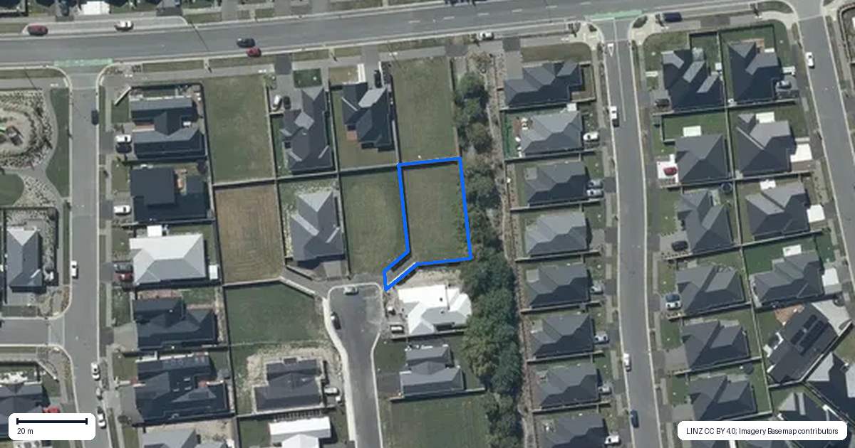 Property context map for 22 Lorenzos Lane, Halswell, Christchurch