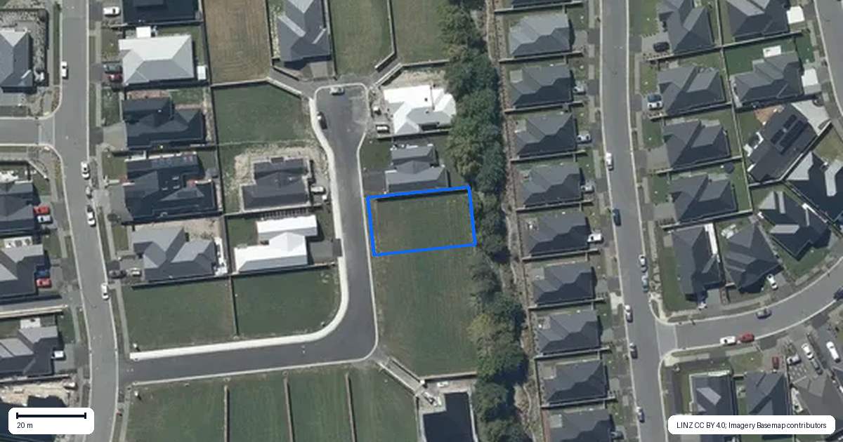 Property context map for 16 Lorenzos Lane, Halswell, Christchurch