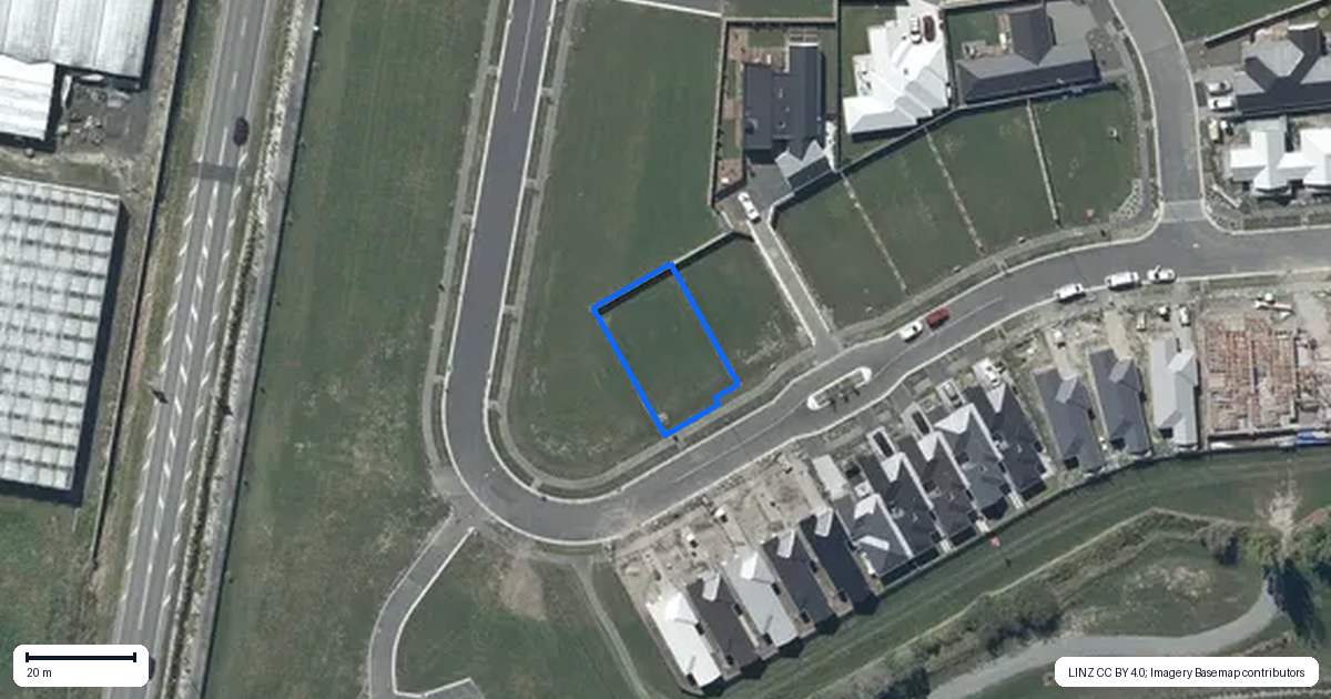 Property context map for 25 River Stone Drive, Halswell, Christchurch