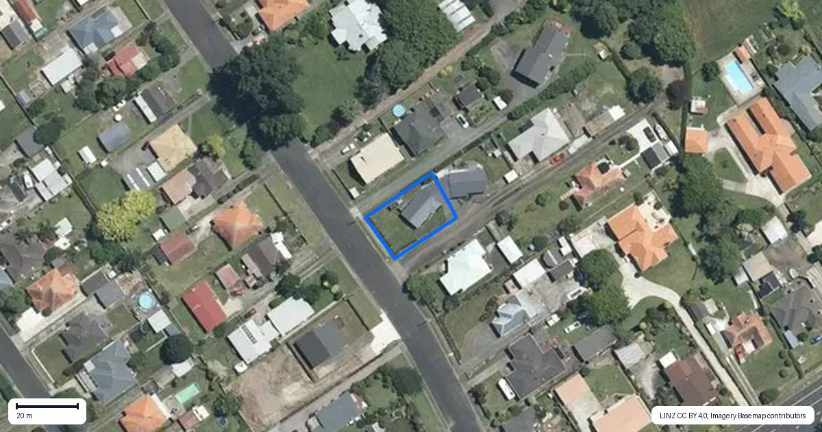 Property context map for 14 George Street, Morrinsville