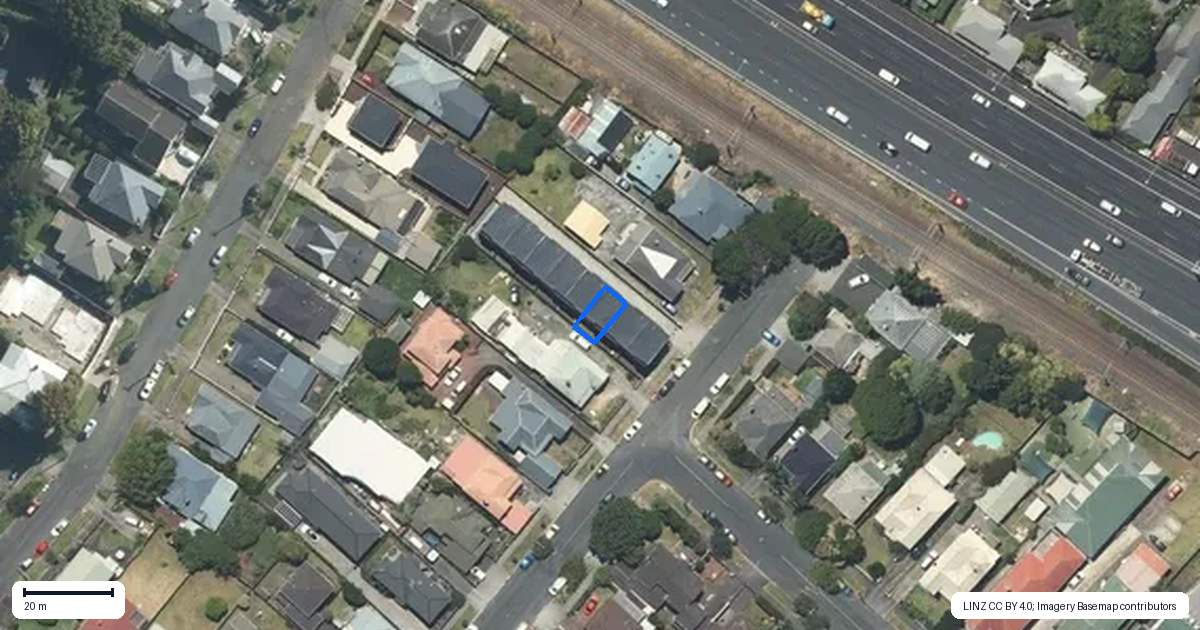 Property context map for 3/16 Mapau Road, Greenlane, Auckland