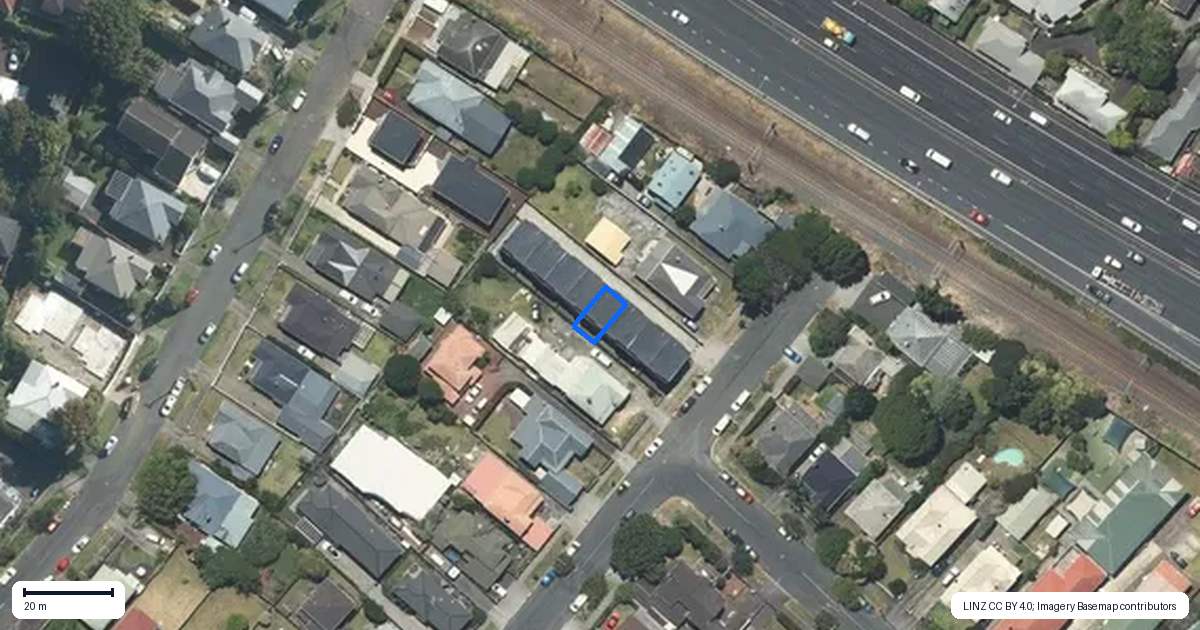 Property context map for 4/16 Mapau Road, Greenlane, Auckland
