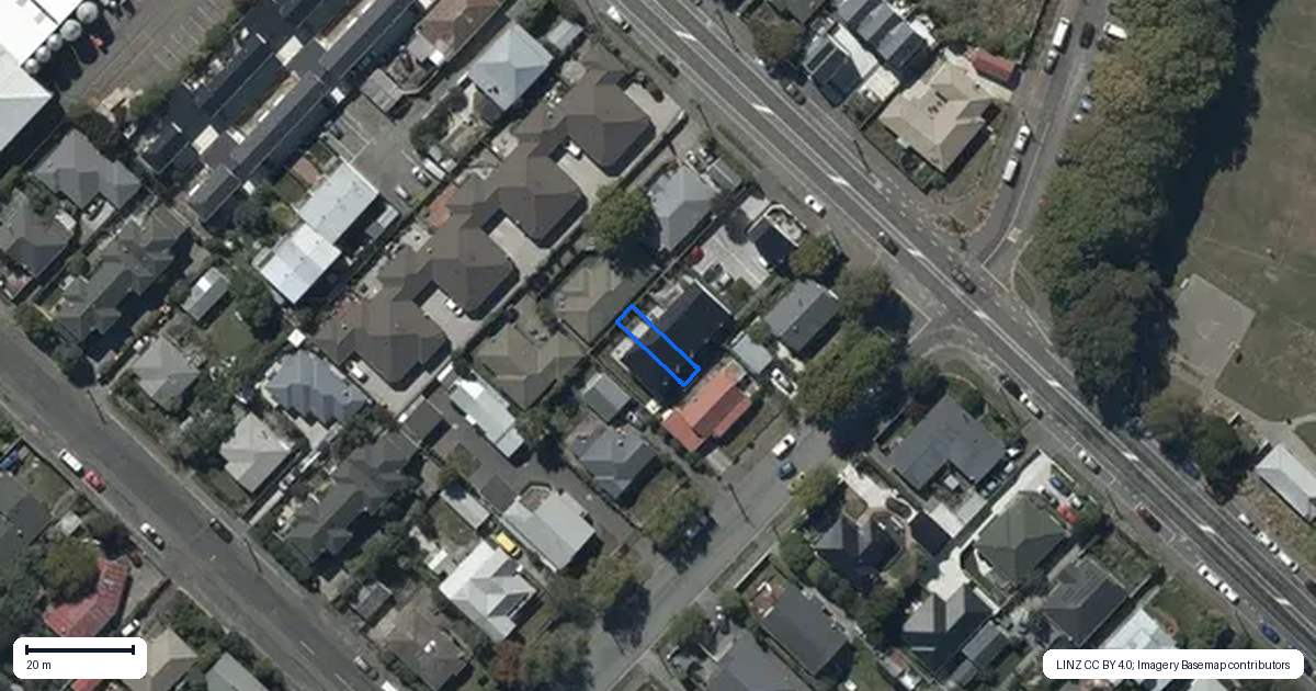 Property context map for 5/39 Waltham Road, Sydenham, Christchurch