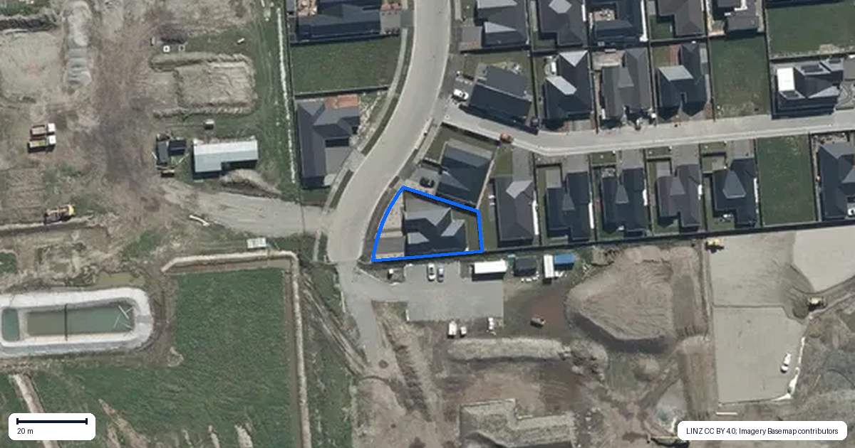 Property context map for 38 Tulett Park Drive, Casebrook, Christchurch