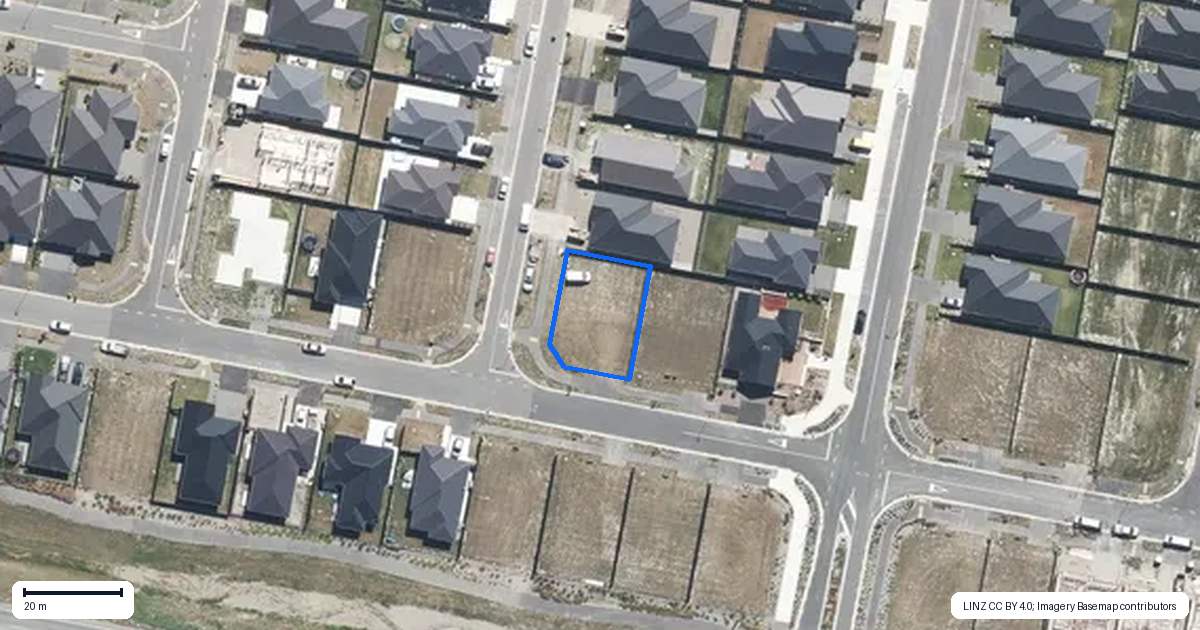 Property context map for 41 Waiotahi Road, Kaiapoi