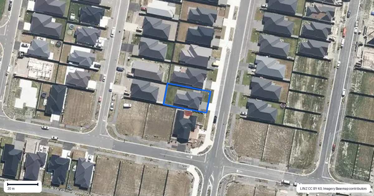 Property context map for 5 McGarry Drive, Kaiapoi