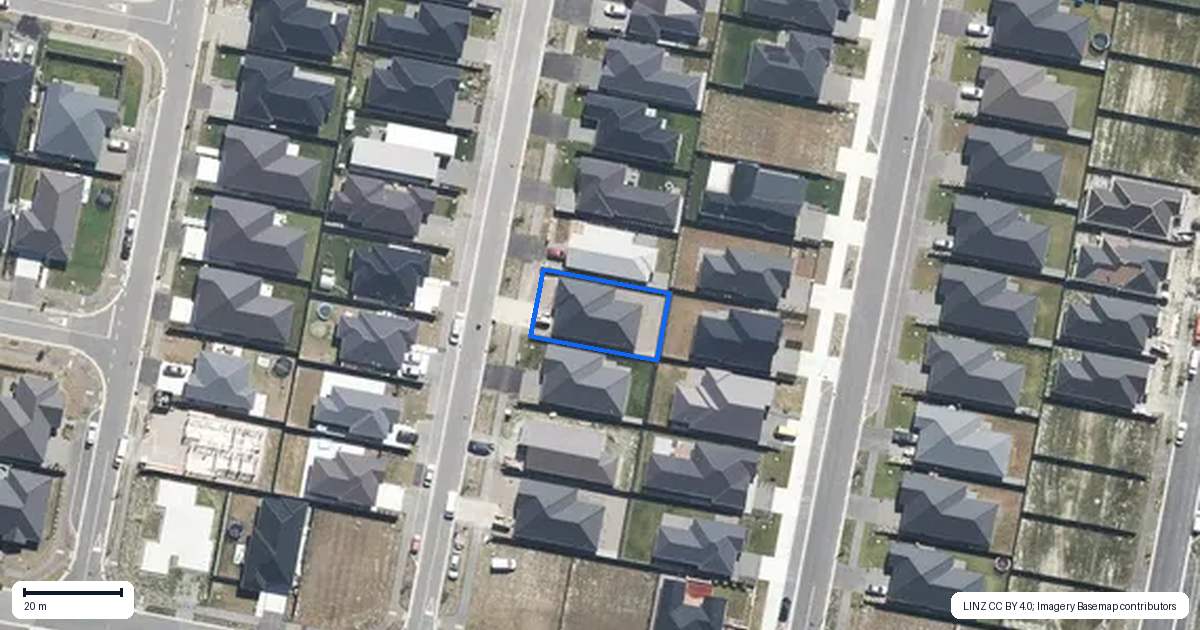 Property context map for 10 Pender Street, Kaiapoi