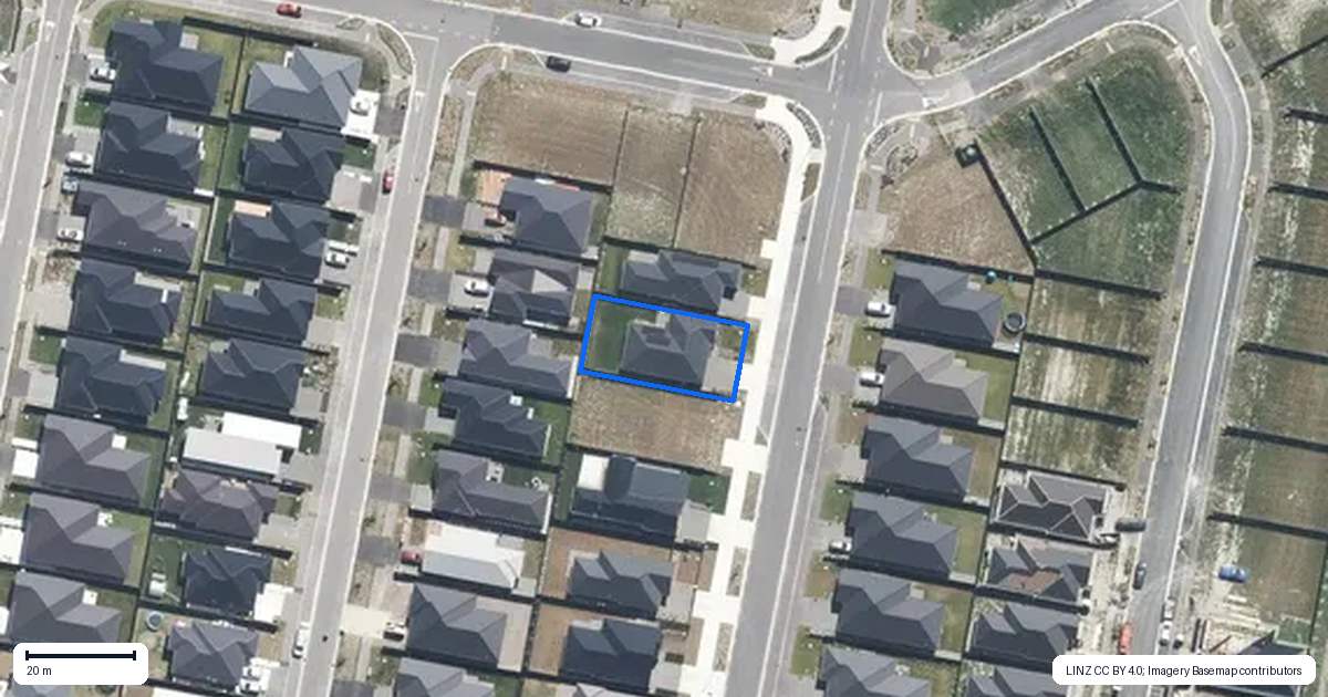 Property context map for 19 McGarry Drive, Kaiapoi